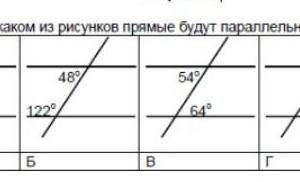 1. [ ] На каком из рисунков прямые будут параллельны? Поясните свой ответ. 48%549/125°1151222/64°​