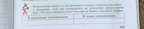 Это фармотивка .. Относительно каких тел мы находимся в покое и относительно каких - в движении, есл