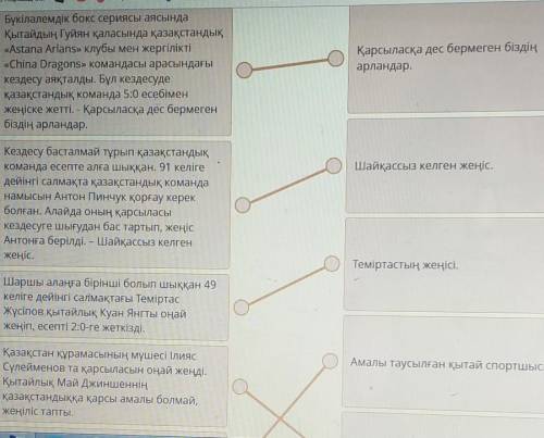 Мәтіннің әр бөлігіне лайықты тақырыпты сәйкестендір. Бүкіләлемдік бокс сериясы аясындаҚытайдың Гуйян