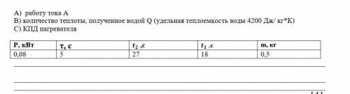 Выполняя лабораторную работу по определению КПД электрического нагревателя, ученик опустил спираль,