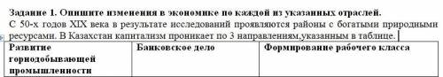 Опишите изменения в экономике по каждой из указанных отраслей. С 50-х годов XIX века в результате ис