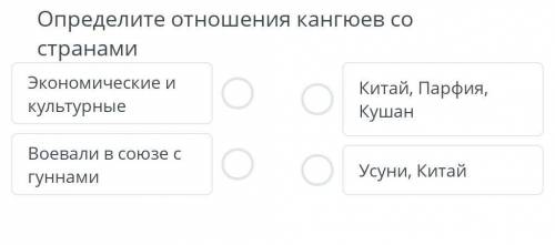 Определить отношение конгюев со странами это срSOS​