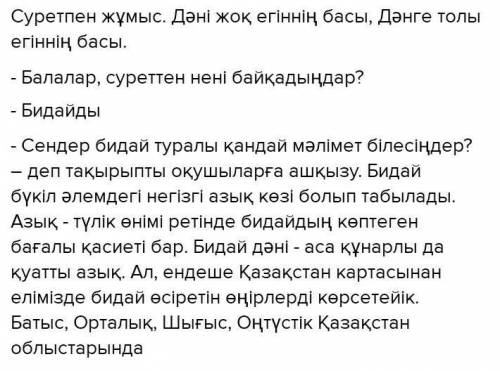 « Егіннің бастары » мысал өлеңінен алған әсерінді сипаттап , хат кұрылымын сақтай отырып , авторға х