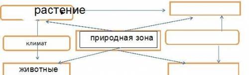 Заполните таблицу соотношения природных комплексов.