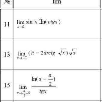 С правила Лопиталя найти пределы
