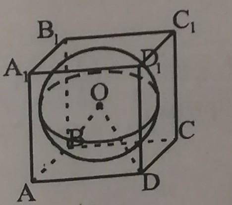 ) Дано : AC1-правильная четырёхугольная призма O-центр вписанной шара R=2Найдете S(bod) ​