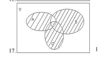 По заданной диаграмме Эйлера–Венна описать множество, заданное штриховкой. Этот вариант !