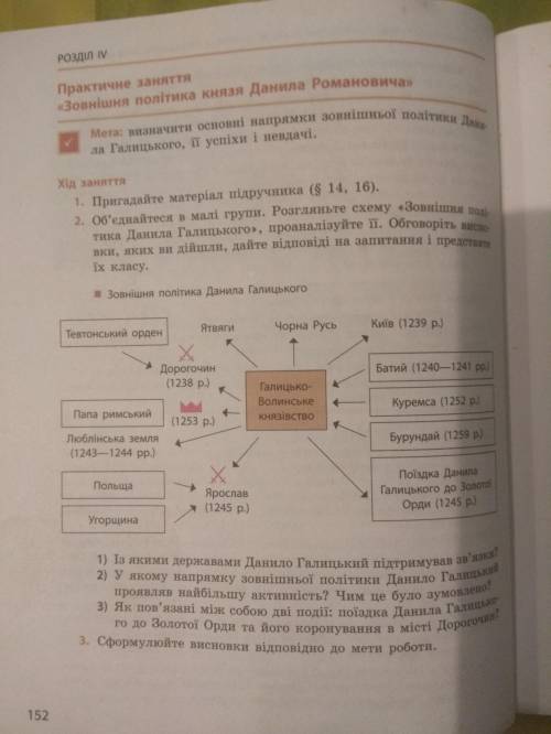 Практичне заняття зовнішня політика князя Данила Романовича