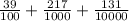 \frac{39}{100} + \frac{217}{1000} + \frac{131}{10000}