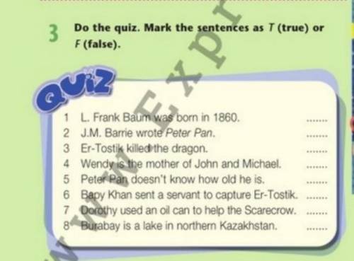 True or false 1)L.Frank baum was born in 19802)J.M.Barrie wrote Peter pan ​