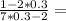 \frac{1-2*0.3}{7*0.3-2}=