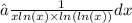 ∫ \frac{1}{xln(x) \times ln(ln(x))} dx