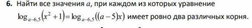 Решить логарифмическое уравнение с параметром