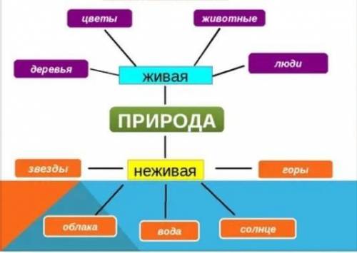 Задание 1Составь кластер «Природа – источник...»​