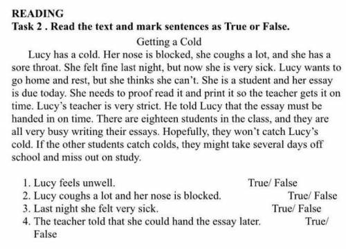 Task 2.Read the text and mark sentences as True or False !Өтінемін!​