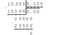 Выполните деление десятичных дробей в столбик ,у меня СОЧ а)15,555:5,1б) 1,3869:6,9​
