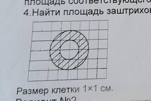 Найдите площадь заштрихованной фигуры​