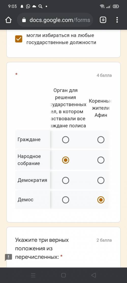 Отметьте к чему относятся граждане Афинского поливэса