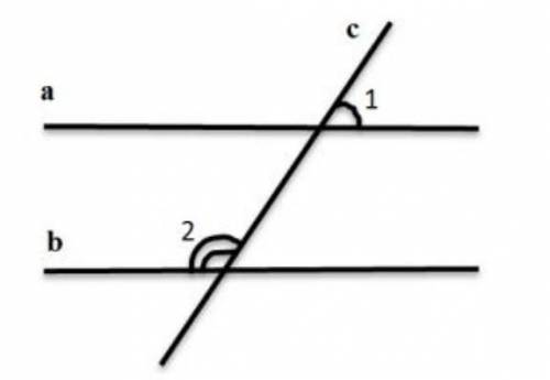 По данным рисунка найдите угол 2, если a || b и угол 1 = 76 градусов. Какой признак параллельности п