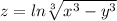 z=ln\sqrt[3]{x^3-y^3}