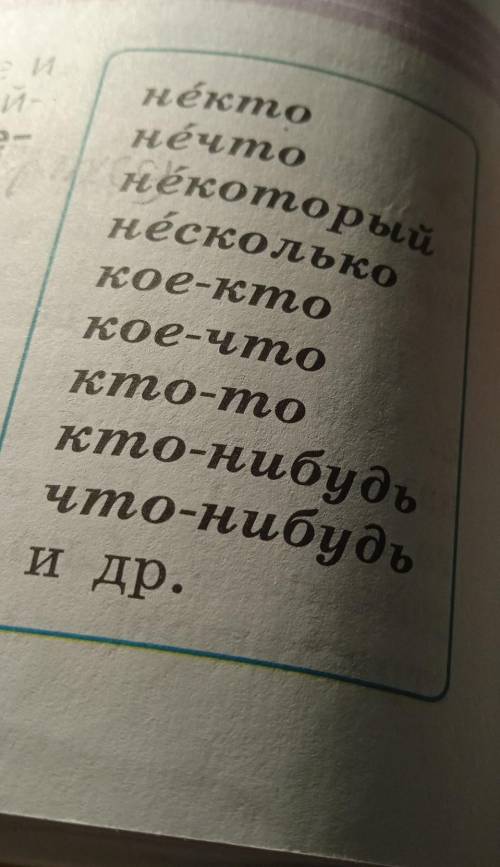 Придумать детективную историю с использованием неопределенных местоимений (фото местоимений которые