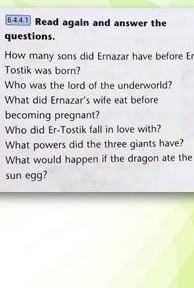 Read again and answer the questions​