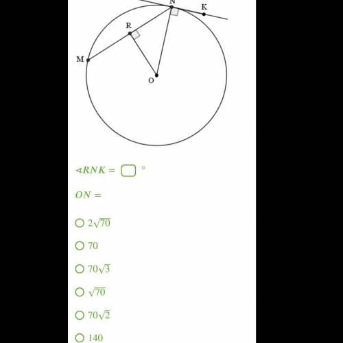ОТДАМ Вычисли угол и радиус окружности, если = 140, а ∢=45°. RNO_ir_45_grādi.png ∢=° = •2√70 •70 •70