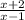 \frac{x+2}{x-1}