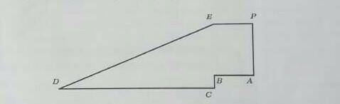 АB=PE=3,AP=BE=4,BC=1,DC=12,DE=13,AE=5,CBE находятся на одной линии.CD и PE параллель. Найдите площад