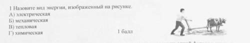 Назовите вид энергии на рисунке А) Электрическая Б) Механическая В) Тепловая Г) химическая ​