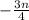 -\frac{3n}{4}