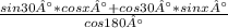 \frac{sin30°*cosx° + cos30°*sinx°}{cos180°}