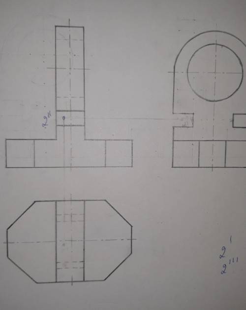 задано точка 2 в чертеже надо найти 2' и 2'​