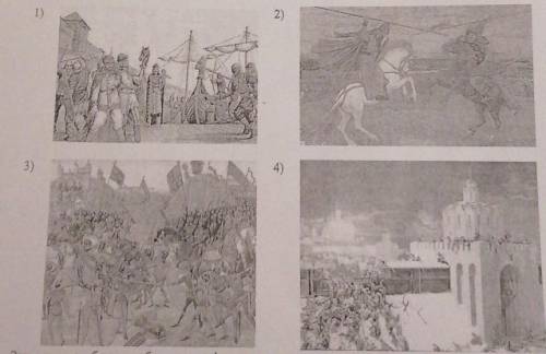 Что изабражено на картинки? Перечень событий (процессов):A) Столетняя войнаБ) образование Древнерусс