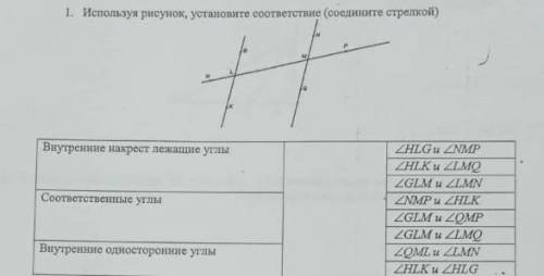 Используйте рисунок установите соответствие​