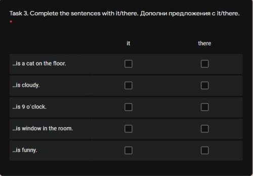 соч Complete the sentences with it/there. Дополни предложения с it/there.