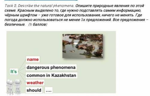 Опишите природные явления по этой схеме. Красным выделено то, где нужно подставлять самим информацию