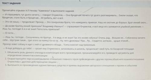 Объясните роль данного эпизода в композиции Задания на фото.. :'(​