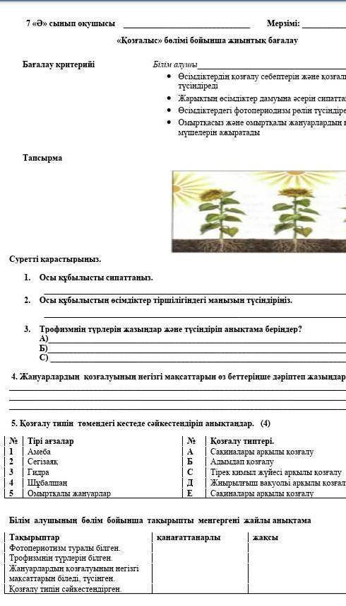 У каго есть БжБ? 7 класс Биология​