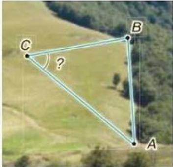 Найдите угол С у треугольника, если СВ=1170м, СА=1600м, АВ=1240м