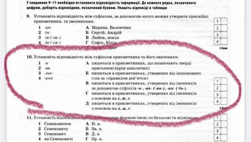 ￼￼Установіть відповідність￼￼ між суфіксом при￼￼￼￼￼￼￼￼кметника та його значенням