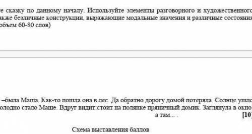 Жила была Маша.Пошла она в лес да обратно дорогу домой не нашла сегодня СОР Только не списывайте с и