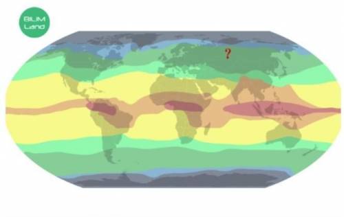 Какой географический пояс Евразии обозначен на карте?тропическийумеренныйэкваториальныйарктический​