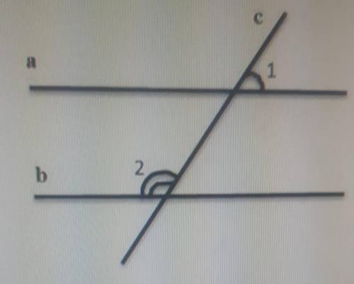 По данным рисунка найдите угол 2, если а | | Б и угол 1 = 64 градуса.​