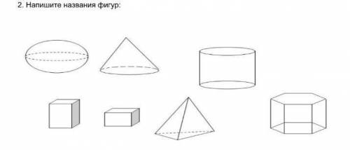 2.Напишите название фигур:​