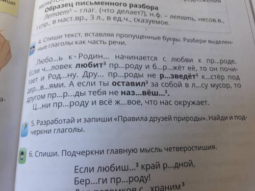 разберите все глаголы Морфологическим разбором даже которые не выделенные