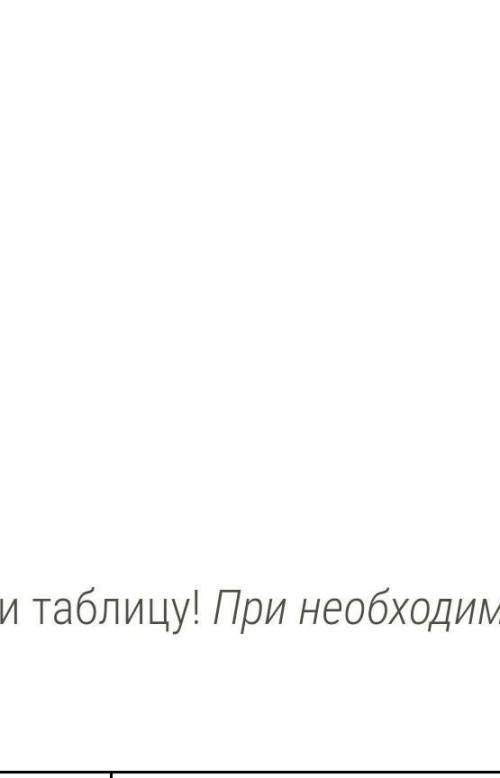 Выполни необходимые вычисления и заполни таблицу! При необходимости округли ответ до десятых ​