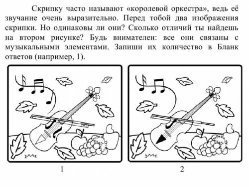 Сколько отличий между рисунками?