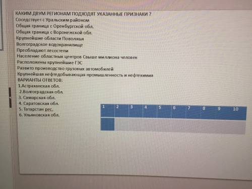 География 9 класс Нужно выполнить тест, прикрепленный к вопросу