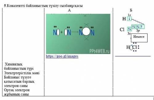 Ковалентті байланысты түзілу сызбанұсқасы